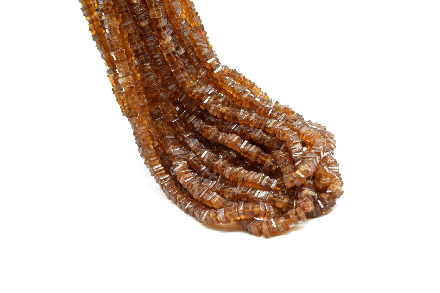 Hessonite Garnet 4 to 6mm Gemstone Smooth Square Heishi Beads,Minimalist Handmade Jewelry Birthstone,Handcut Heishi beads,garnet Heishi bead