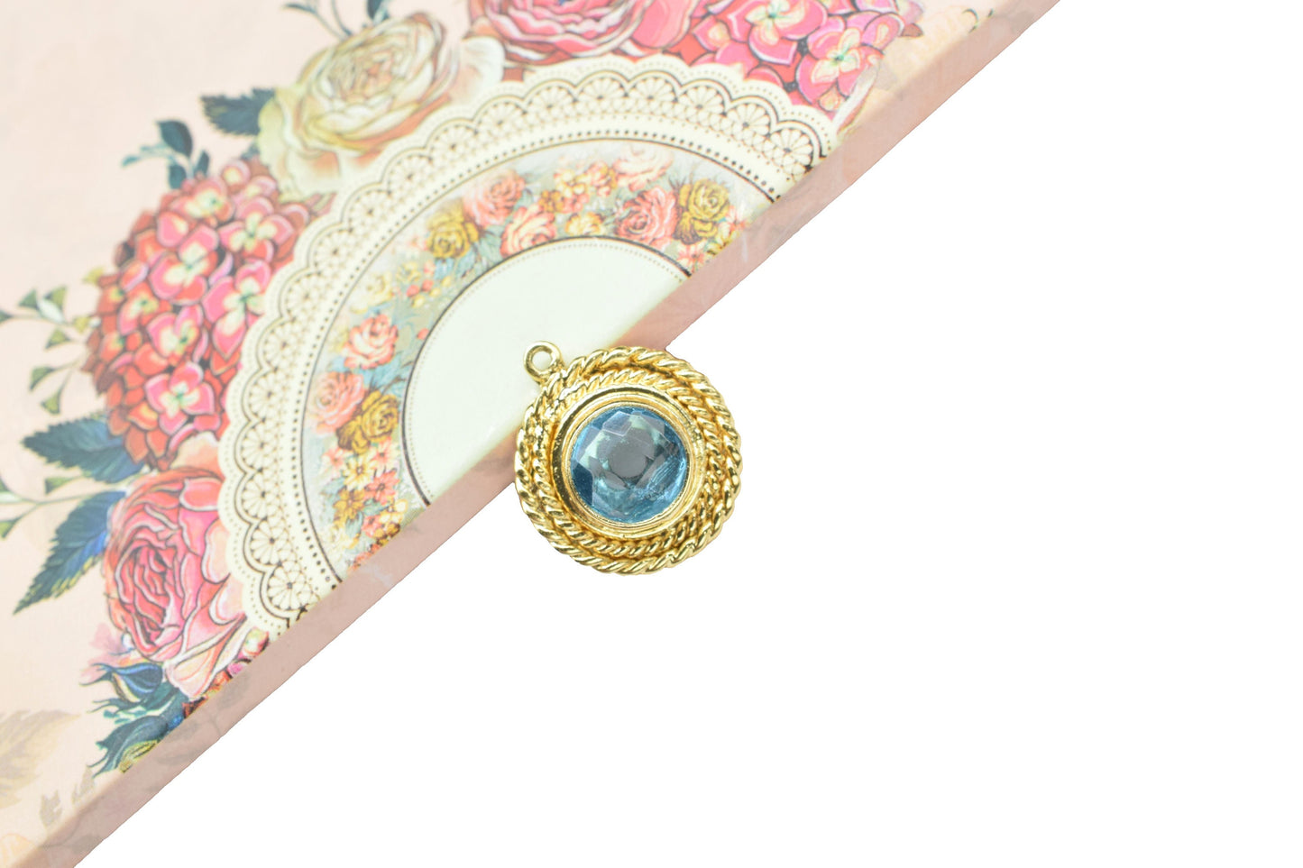 Gemstone Round Bezel Connectors,Handmade Component Pendant Beads Jewelry,Station Bezel Link,Craft Supplies,Single Bail Charms Pendants,Gift