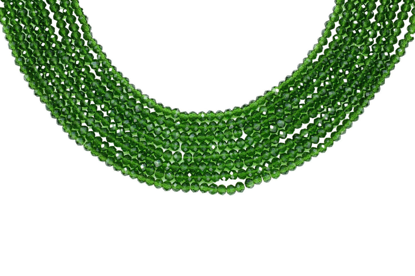 Emerald Quartz Faceted Beads/Loose Stone Beads/JewelryMaking Beads/Emerald Quartz Beads Strand/Rondelle Beads/13 inche beads Strand