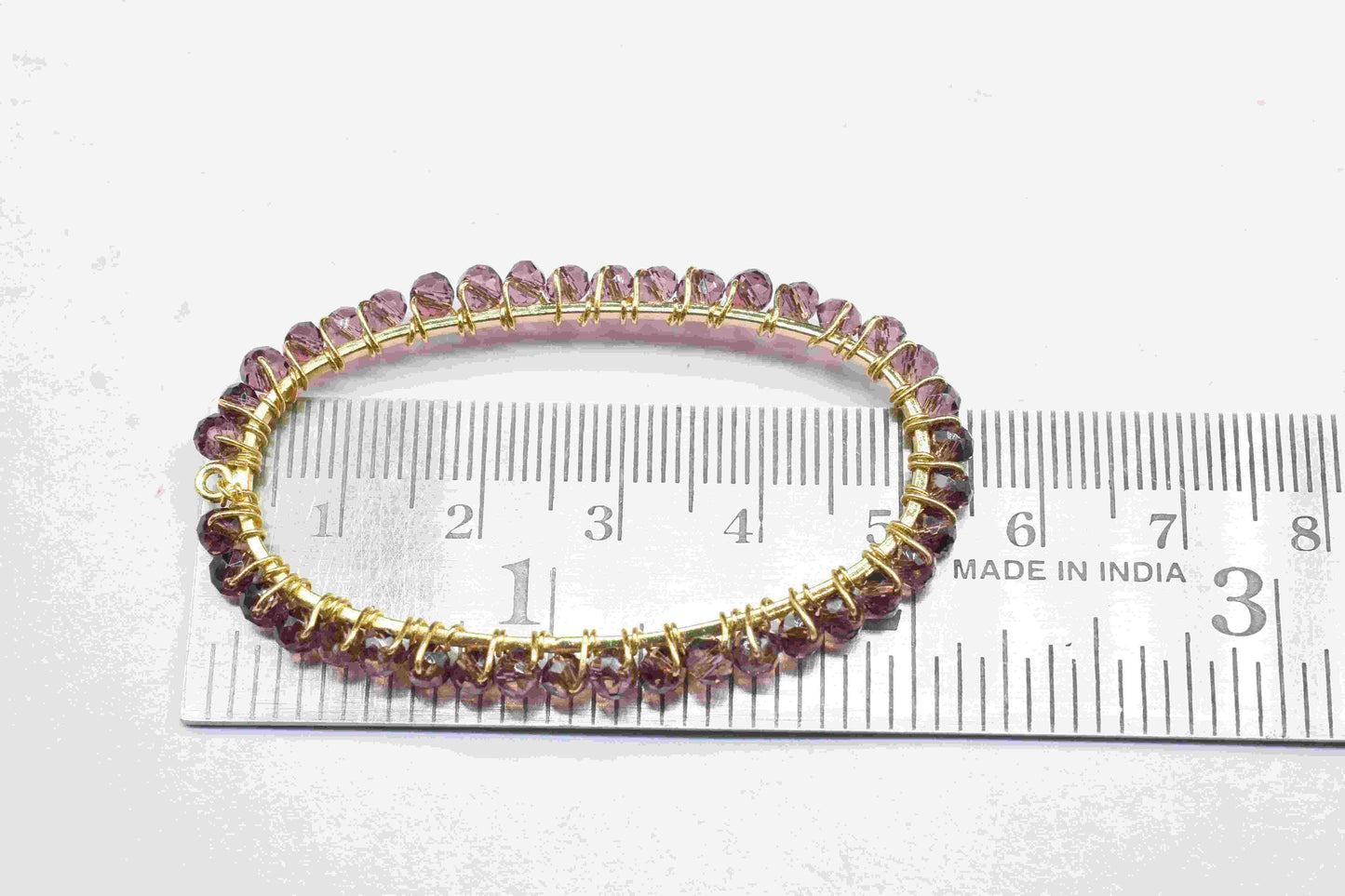 Pink Amethyst beads Finding Connector,Oval Pendant Component,Handmade Connector,Finding Necklace,Beaded Finding Component,Amethyst jewelry