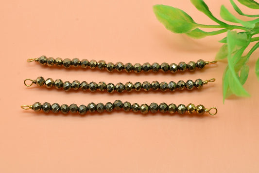 Dainty pyrite pendant,Beaded bar necklace,Minimalist jewelry,Nacklace Connector,Gemstone Bar Pendant,Simple Pendant Necklace,Mom's Gift,