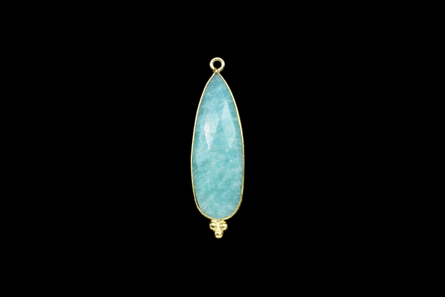 Amazonite 10x30mm Bezel charms,Amazonite Pendant,Station Bezel Link Supplies,Amazonite Jewelry making,Connector Pendant,Gemstone Teardrops