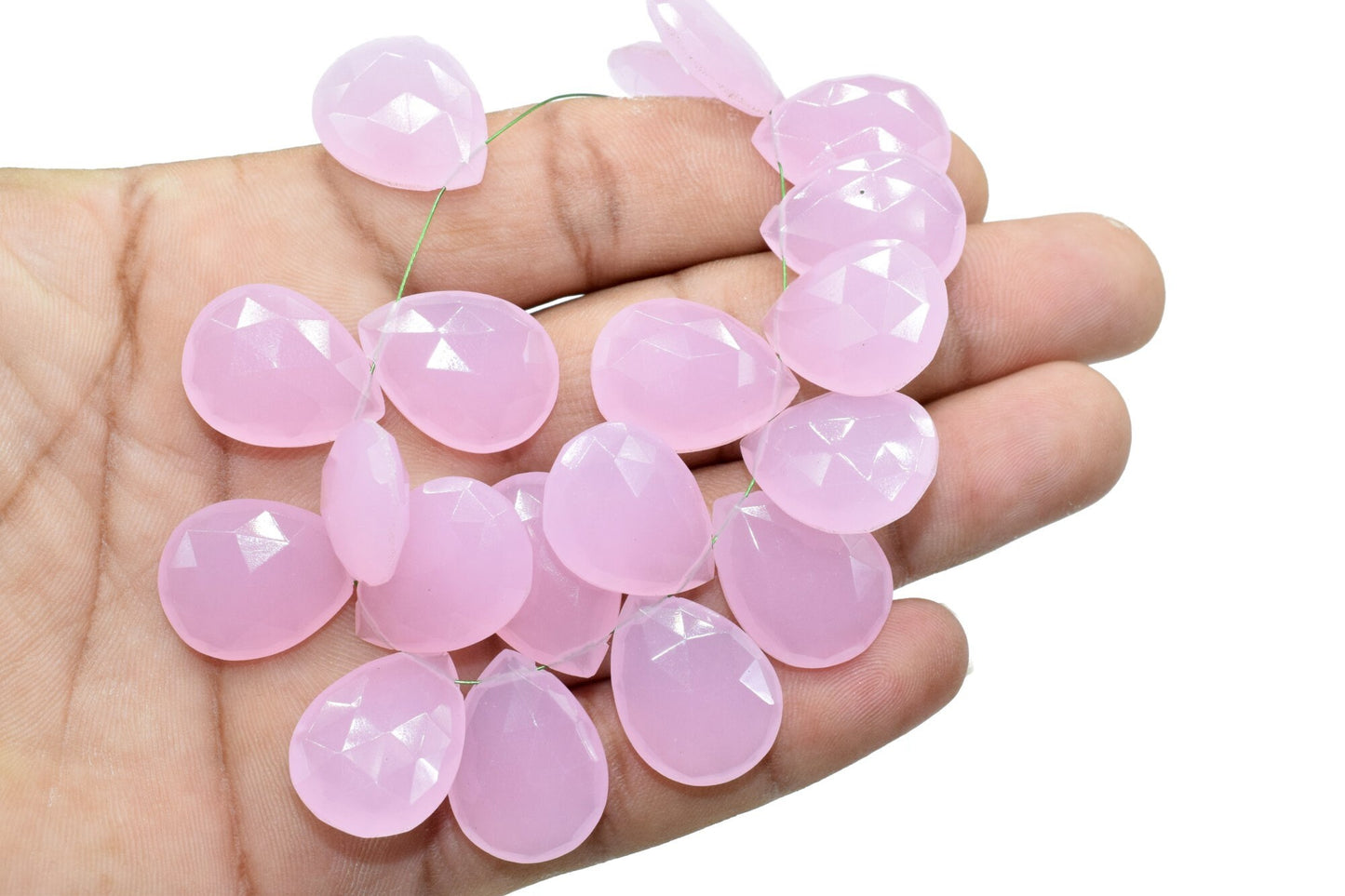 Natural Rose quartz Pear 15x20mm Briolettes,Side drilled Briolette,Tear Drop Briolettes,jewelry supplies,Rose Quality Top Quality Briolettes