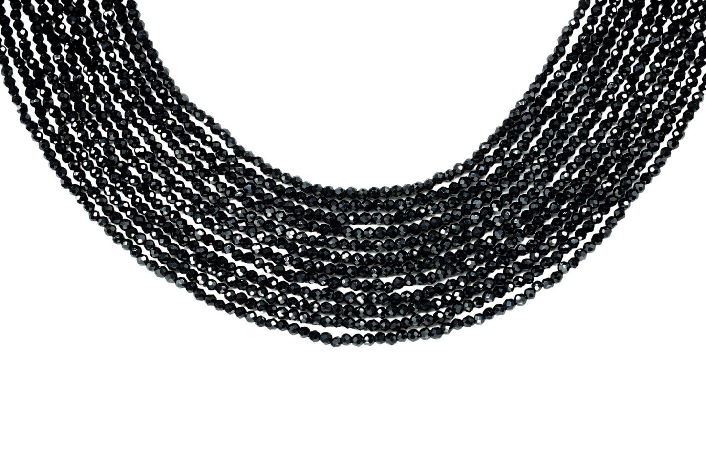 Black Onyx Faceted Beads/Beads Strand/Jewerly Making Beads/2mm Black Onyx Beads Strand/Loose Beads/Rondelle Beads/Full Strand Beads/Gift