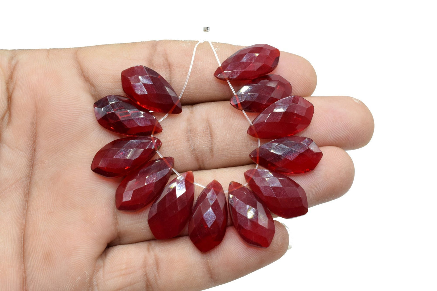 Garnet 10x20mm Faceted Pear Shape Briolette, January birthstone gemstone,Pear Briolettes Gemstone Beads Rare Garnet,Superb Item at Low Price