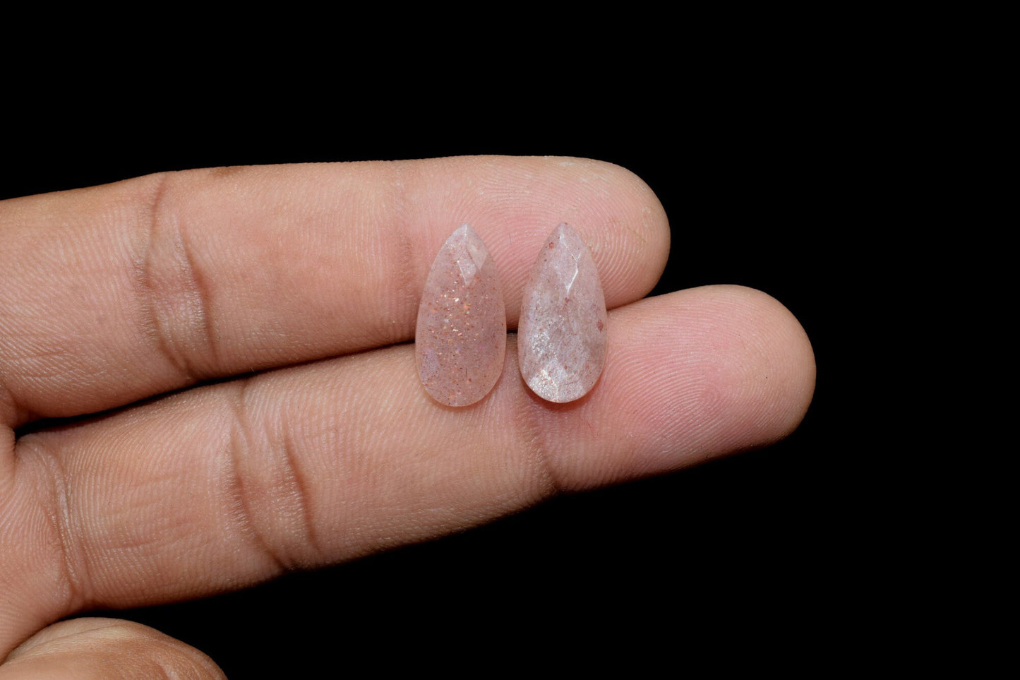 pink strawberry 8x16mm Faceted Pear Shape Briolettes,pink strawberry Teardrop Beads,Semi-Precious Gemstones Beads,Calibrated Pear Bead,pear