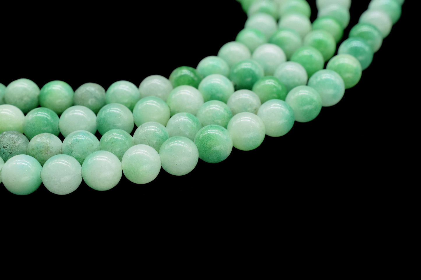 Natural Green Opal Beads, Smooth round beads, 6-7mm Round beads,green color Beads, Green opal Jewellery beads, Craft beads, Birthstone beads