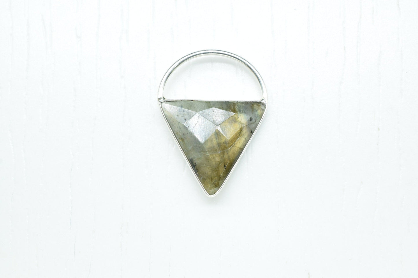 Labradorite Triangle  Connector, triangle   Pendant Component,Handmade Connector, Triangle Shape Pendant,   pendant jewelry,