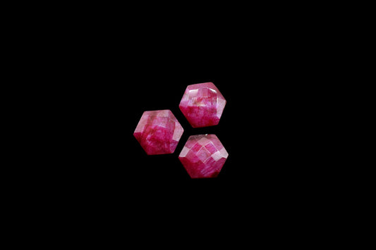 Natural Ruby Gemstone Hexagon Beads,Genuine Ruby Briolette,Ruby Faceted 10mm Hexagon Beads,Ruby Jewelry Making Beads,Ruby Fancy BrioletteS