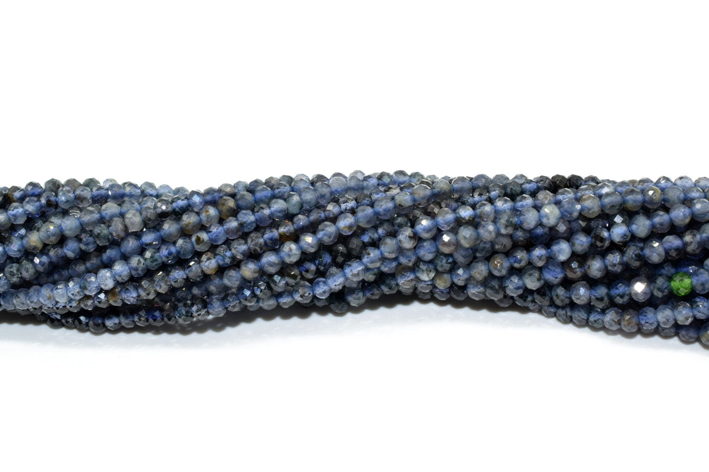 Natural Iolite Beads,3mm to 3.5mm Rondelle faceted Beads,blue color stone Beads,jewelry making supply,gemstone beads,13 inch Rondelle beads