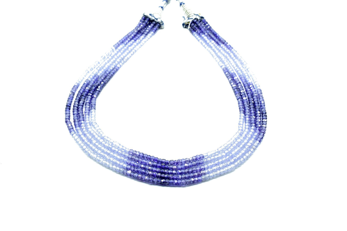 5 String Of Multi stone Necklace,Natural Precious Cubic Zircon Gemstone Necklace Beads Necklace AAA Quality Zircon Strand Necklace,Gift item