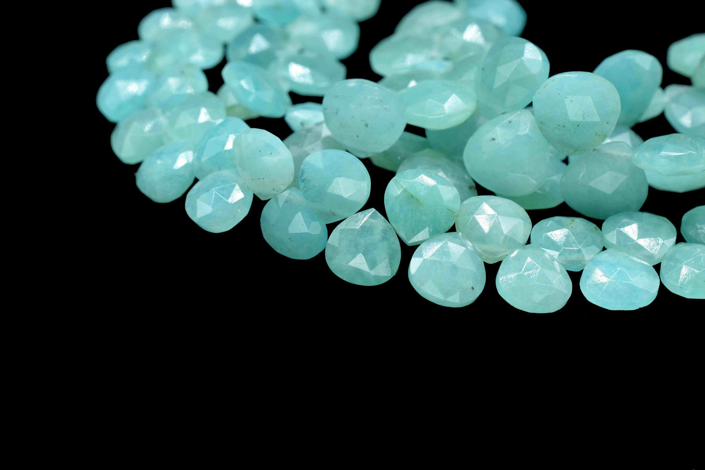 Amazonite Faceted 10mm Heart Shape Beads, 10 Inch Faceted Amazonite Heart Beads,Gemstone Beads Strand,Amazonite Faceted Briolettes, Jewelry
