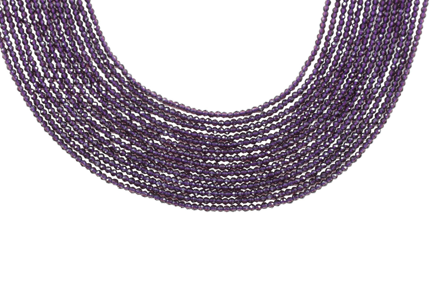Amethyst Faceted Beads/Beads Strand/Jewerly Making Beads/2mm Amethyst Beads Strand/Loose Gemstone Beads/Rondelle Beads/Amethyst Strand