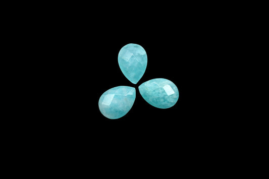 Amazonite Faceted 7x10mm Pear Shape Beads,Amazonite Pear Shape Briolettes,Amazonite Teardrop,Pear Shape Briolettes,Amazonite Briolettes bead