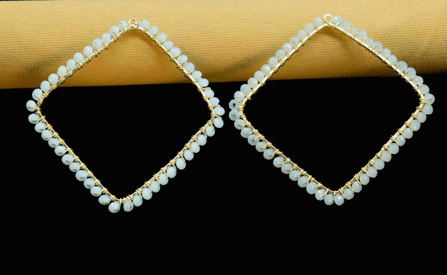 Opalite Beaded Earring,Dangle Earring Components,Handmade Earring,Gemstone Components,Findings Opalite Components,Pendant Jewelry Connectors