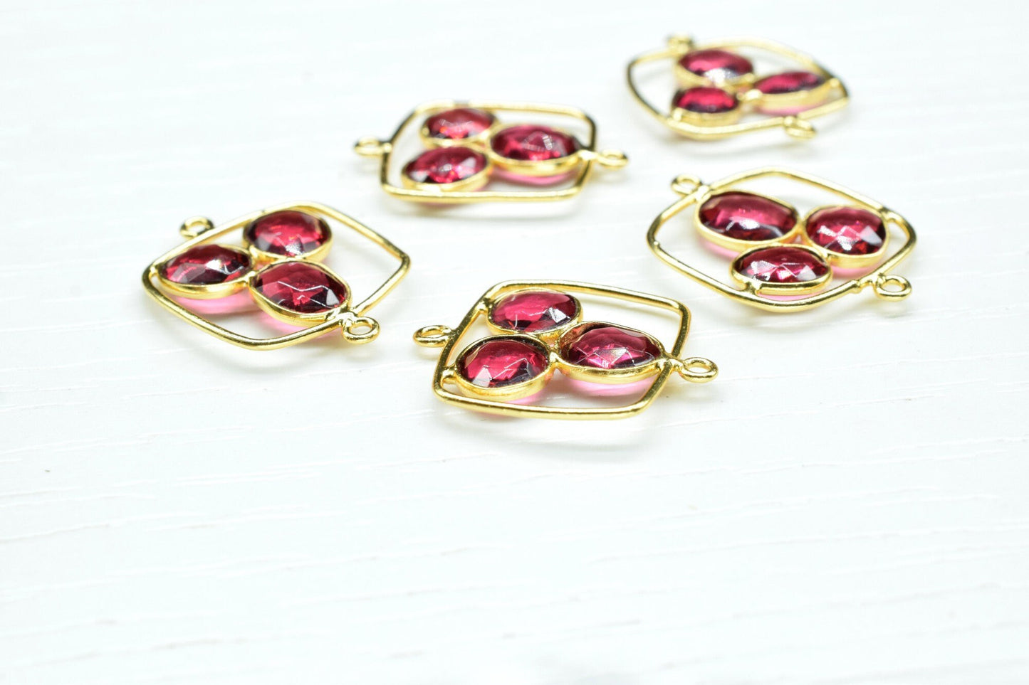 Pink Tourmaline Quartz Oval Shape Pendant,Tourmaline Finding Necklace Component Jewelry,Finding Gold Plating Component Earring Jewelry,gift