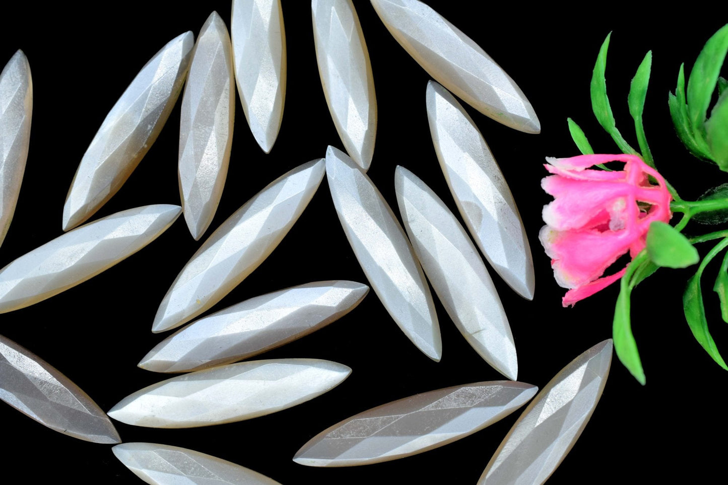 Chocolate Moonstone Briolettes, Chocolate Moonstone Faceted Marquise Shape Briolettes, 7x34mm Marquise Hand Cut Gemstone, Faceted Chocolate