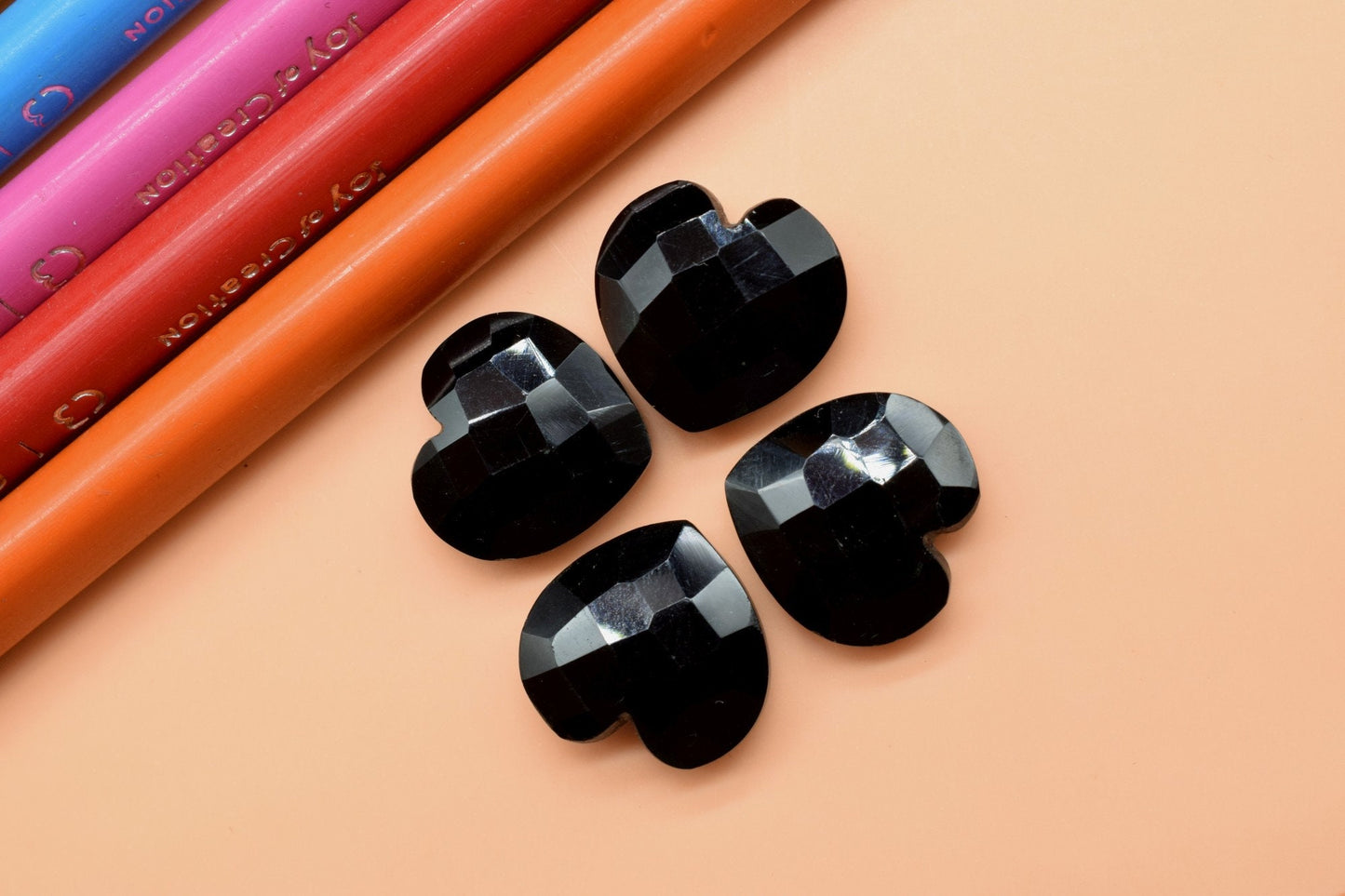 Natural Black Onyx Briolette 14mmHaert shape Briolette,gemstone loose Briolette jewelry making stone loose,carving Briolette gemstone