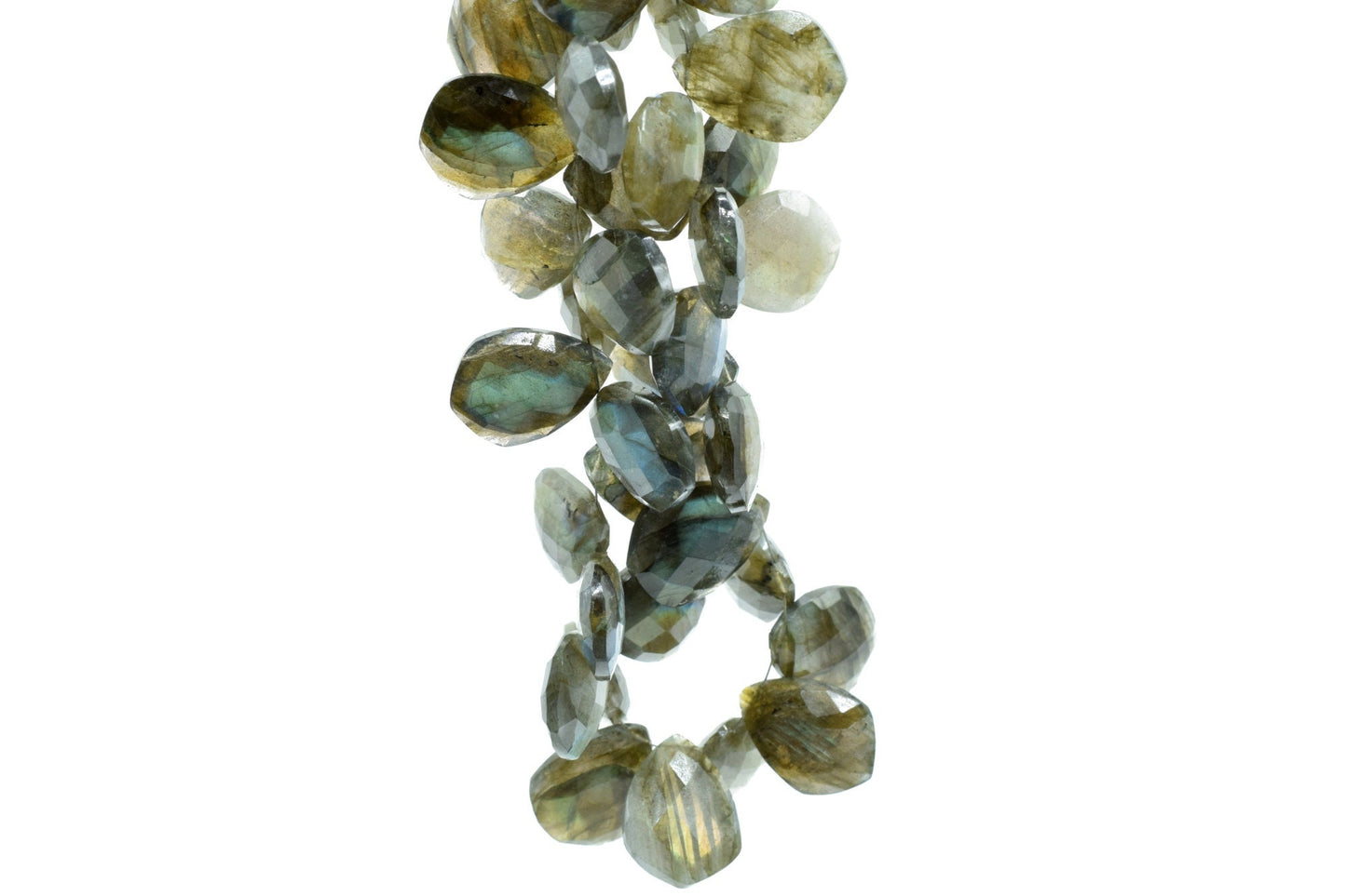 Labradorite 15x20mm Faceted Pear Shape Briolettes,Tie Shape Briolettes,Pear Shape Briolettes,Semiprecious Briolettes,jewelry making beads