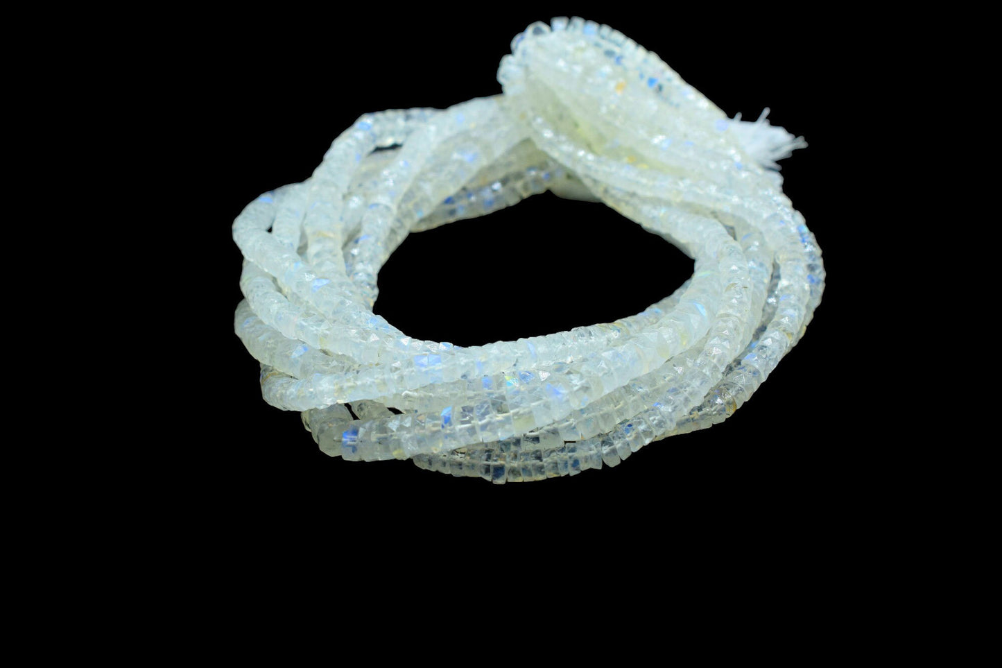 AAA Quality Rainbow moonstone 5mm Faceted Tyre shape Heishi Beads,Moonstone Spacer Beads,Moonstone Wheel beads,Moonstone Tyre Beads,