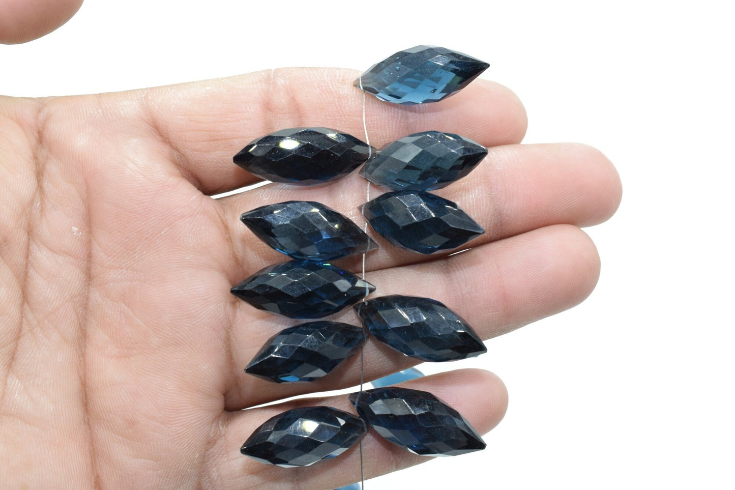 Natural Kyanite 10x25mm dew drope faceted beads,Kyanite Briolettes,AAA Quality Drops,Kyanite Dew Drop,Faceted Dew Drop,Dew Drop Briolettes