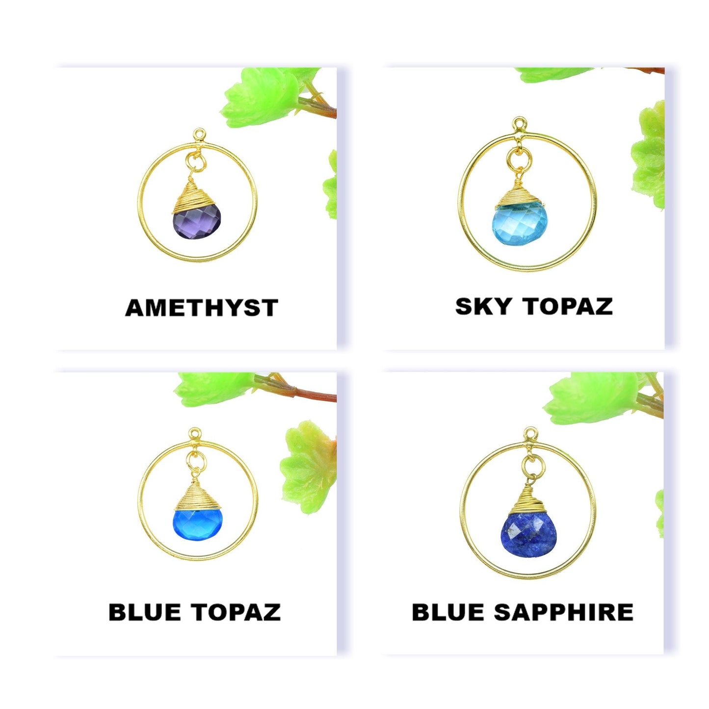 Finding Circle Pendant,Wire Wrapped Finding Component,Gemstone Heart Shape Pendant Jewelry,Handmade Beads Dangle Earring,Station Link Supply