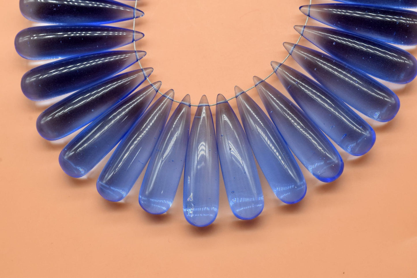 Tanzanite Long drop 8x30mm smooth Briolettes,Tanzanite Quartz Faceted Long Drop Loose Gemstone, Matching Pair, Calibrated Briolette