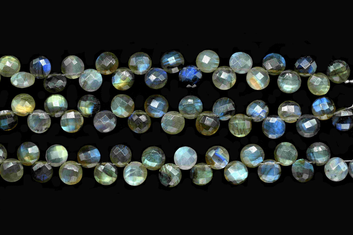 Labradorite 8mm Round Shape Briolettes,Labradorite briolettes for making jewelry,Labradorite Coin Shape beads Strands,Labradorite Briolettes