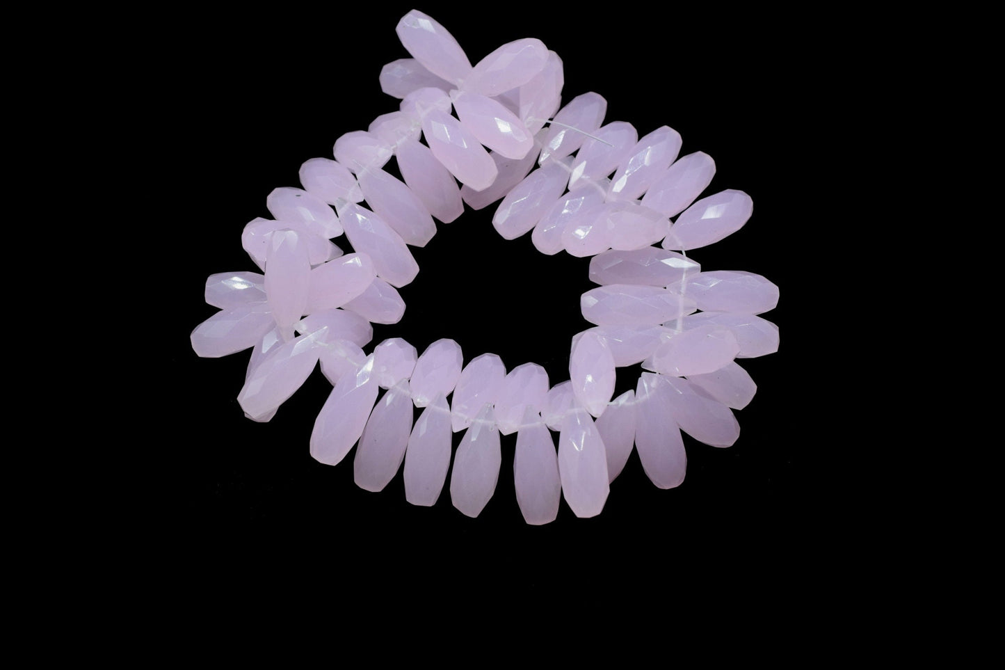 Rose Quartz Faceted Drop Shape Briolette,6x16mm Rose Quartz Briolette,Faceted Drop,Rose Quartz Gemstone,Teardrop Gemstone,Gemstone Briolette