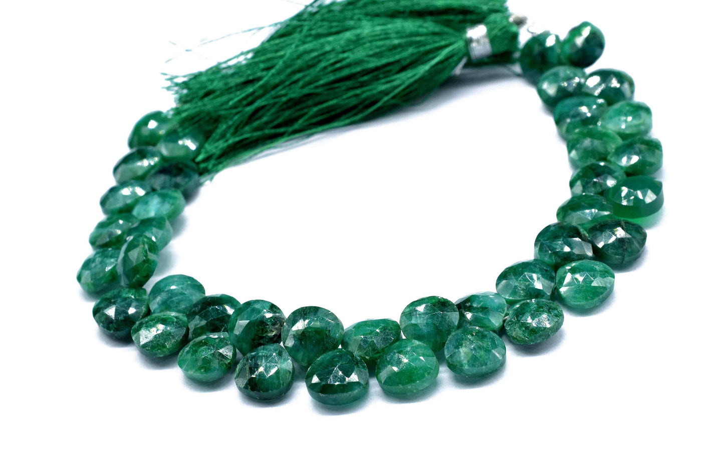 Natural Emerald AAA Quality Faceted 10mm Heart Shape Briolettes,Emerald Heart Shape beads,Emerald bead,Emerald briolettes for making jewelry