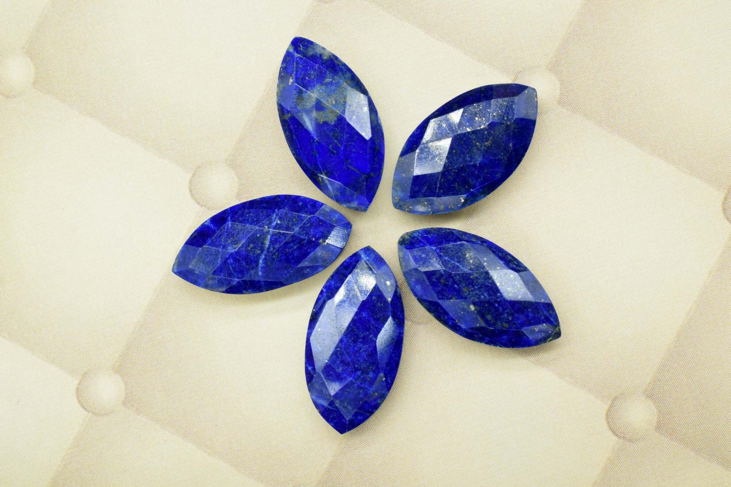 Lapis lazuli 10x20mm Marquise shape Faceted Hand Cut Gemstone Briolette,Marquise Shape Briolette - Loose Gemstone -,gemstone briolettes