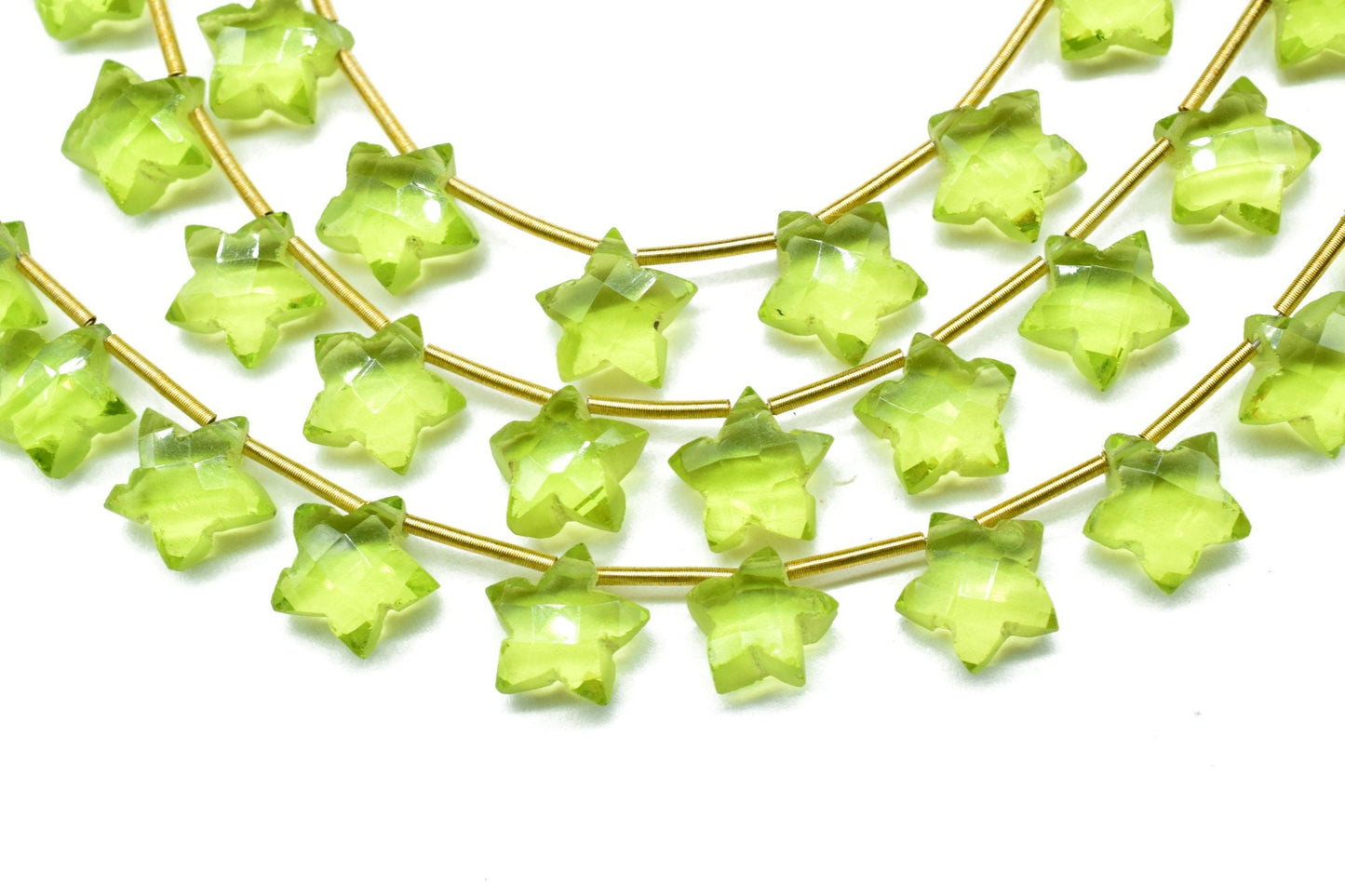 10 Pieces Excellent Quality Natural Peridot Carved Star Briolettes, Peridot Carved Shape Briolette Beads,Cut Stone Star Shape Briolettes