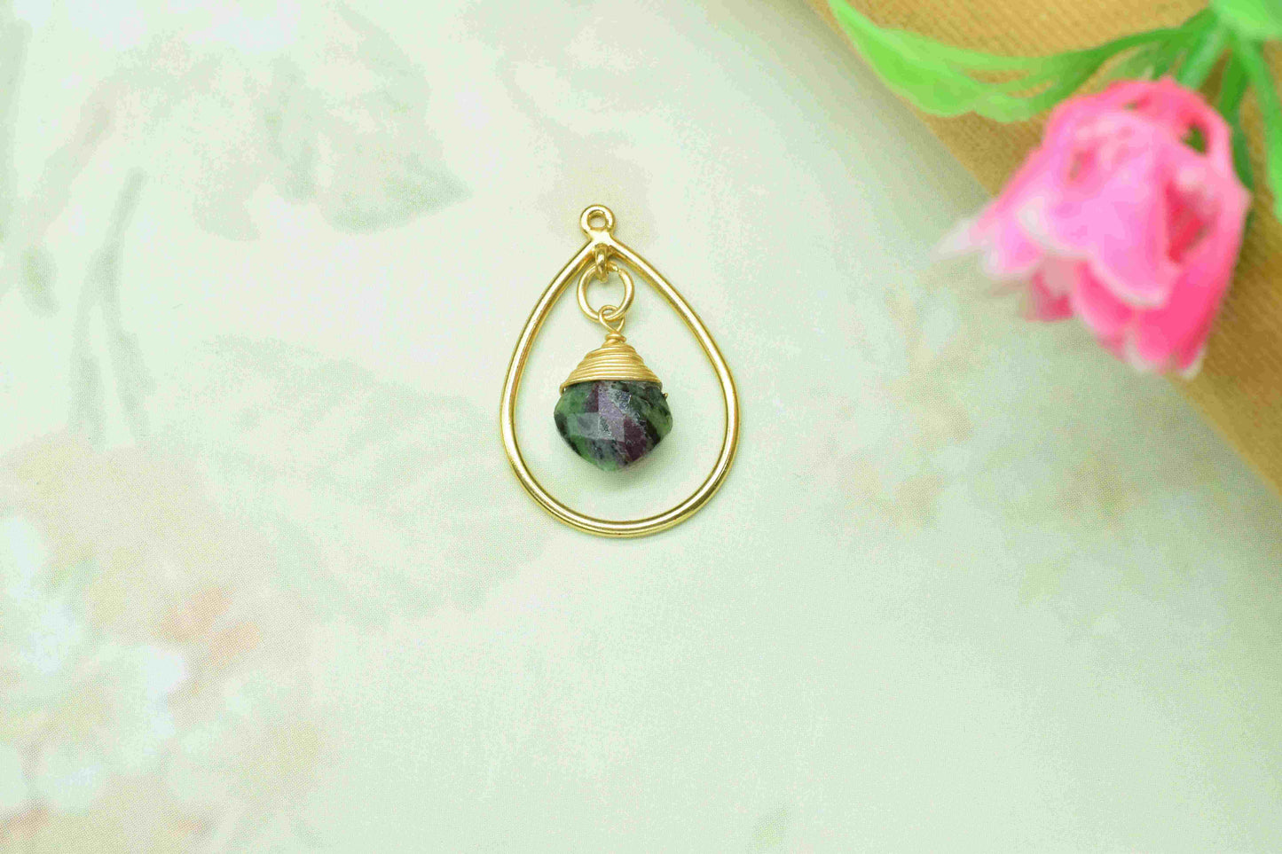 Components Wire Wrapped Connectors,Station Link Supply,Gemstone Beads Components,Pendant Jewelry,Finding Teardrop,Handmade Dangle Earrings