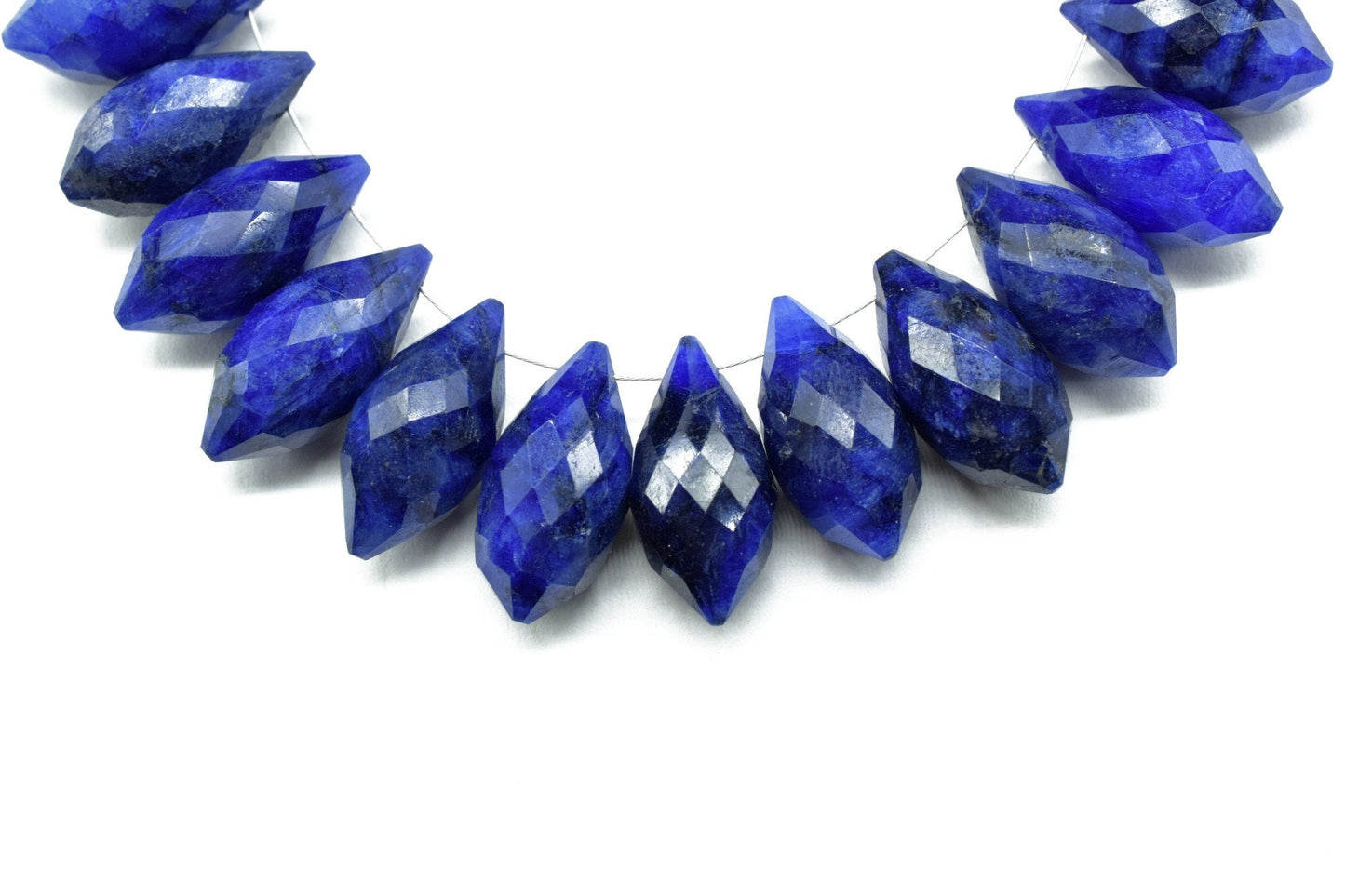 Sapphire 10x20mm dew drop faceted beads,Fancy Cut Dew Drop Foxtail Briolette,Foxtail Briolette,Gemstone Dew Drop Bead,Sapphire drops,jewelry