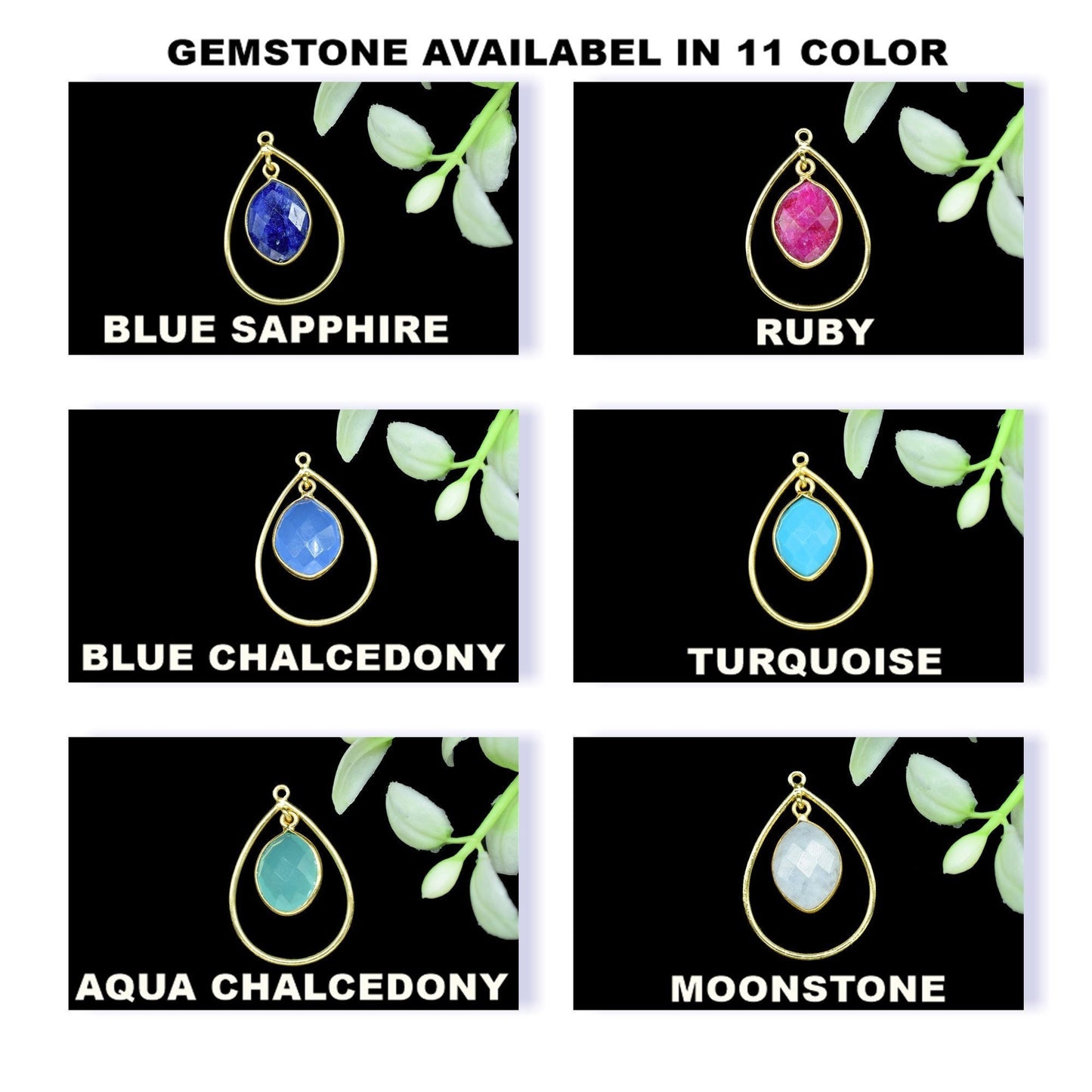 Handmade Bezel Pendant,Station Link Supply,Gemstone Components,Elegant Pendant Jewelry,Finding Teardrop Pendants,Components Dangle Earrings