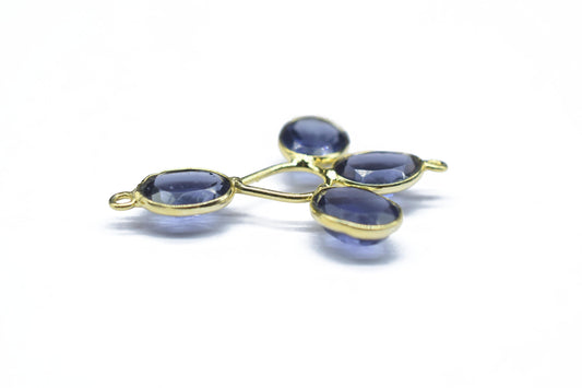 Amethyst Gemstone Component/Faceted Cut Stones/Earring Component/Gemstone Pendant/Jewelery Making/Dangle Earring/Wholesale Jewelery Supply