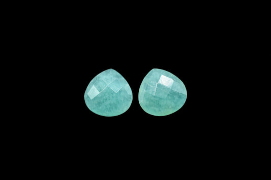 Amazonite Faceted Heart Shape Beads,14mm Amazonite Heart Shape Briolettes,AAA Quality Amazonite Beads,Amazonite Heart Briolettes,Mint Stone