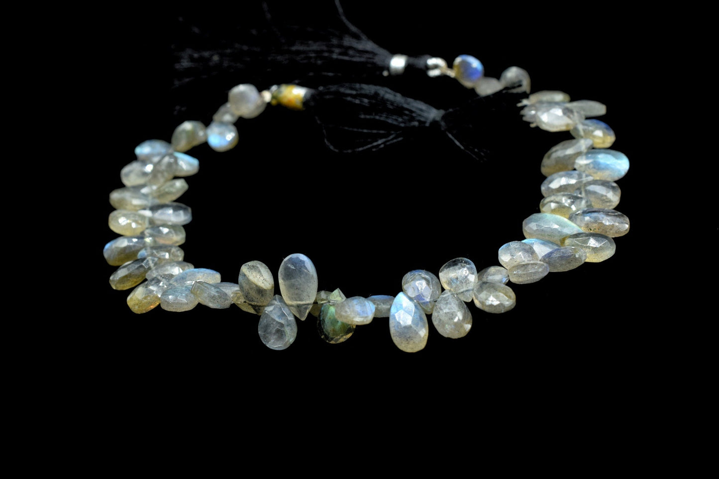 7 Inches Strand,Labradorite Faceted Pear shape Beads,Labradorite pear shape strand,Labradorite Faceted Beads,Labradorite briolettes Beads
