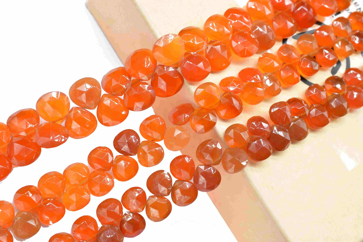 Carnelian Faceted Heart Shape Beads, Carnelian 10mm Heart Shape Beads, Faceted Orange Carnelian Beads, Heart Shape Carnelian Beads, jewelry