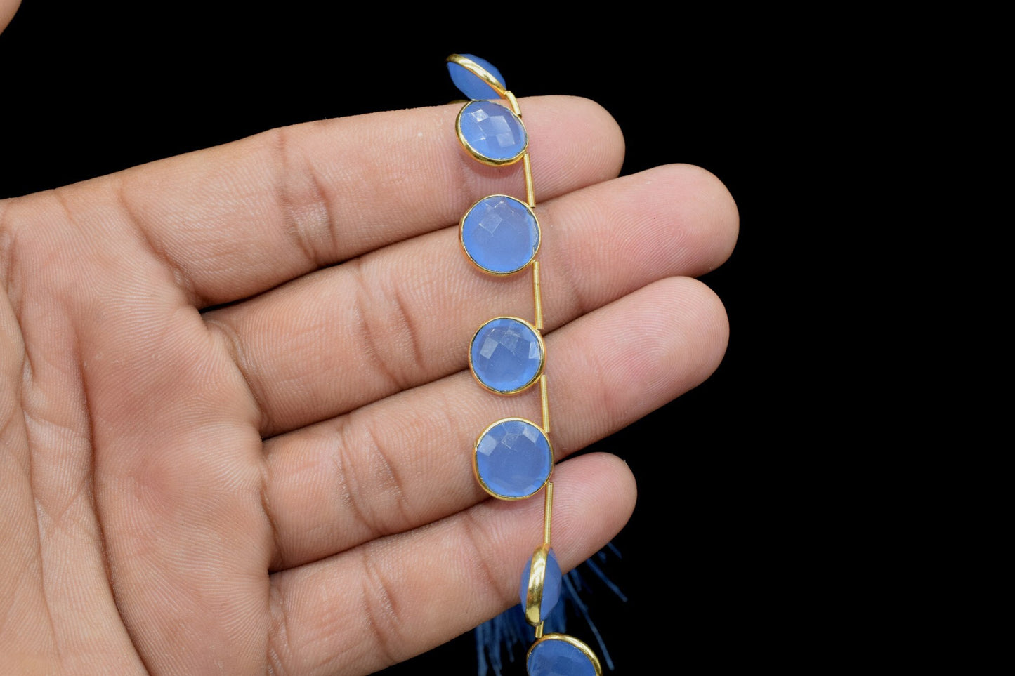 11 Pieces Blue Chalcedony 10mm Faceted Round Shape charms strand,Blue Faceted Gemstone JewelryMaking Component,charm,Brass charms,jewelry