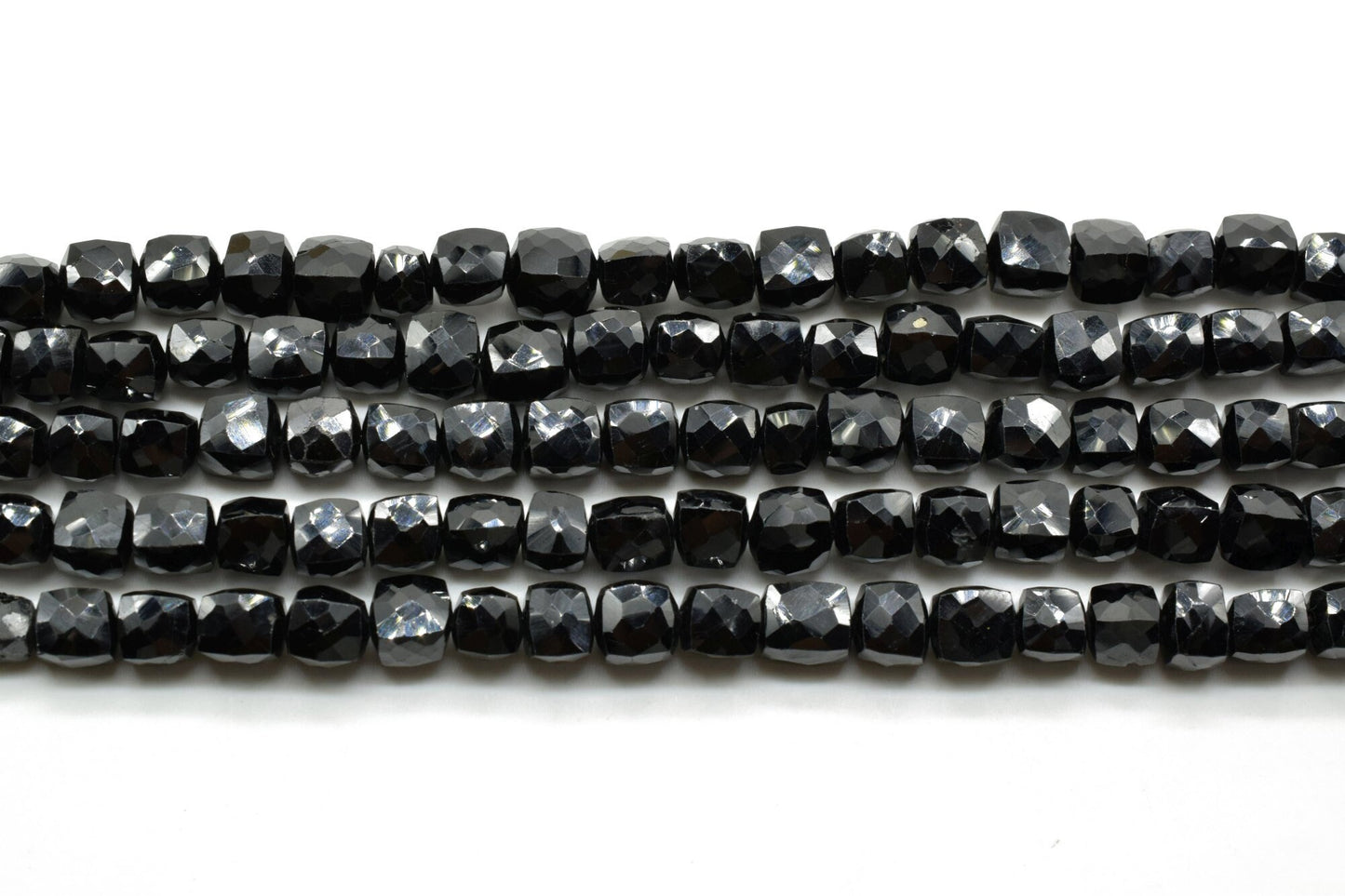 Natural Black onyx Faceted 5 to 6mm Cube Beads,Black onyx Nugget,Highly Polished Cube Shape Gemstone,Cube beads Jewelry Making Custom Design