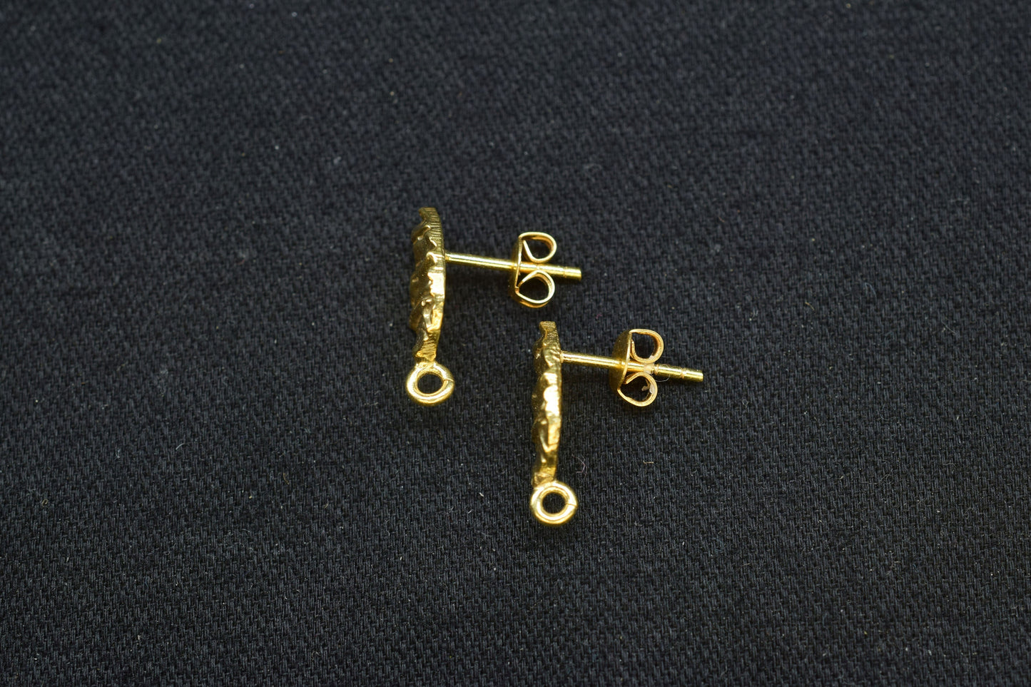 Brass Handmad Earring Connector,7x10mm Teardrop Brass Earring connector,Gold Plated Brass Jewellery,Studs Post connector,Brass Earring,Gifts