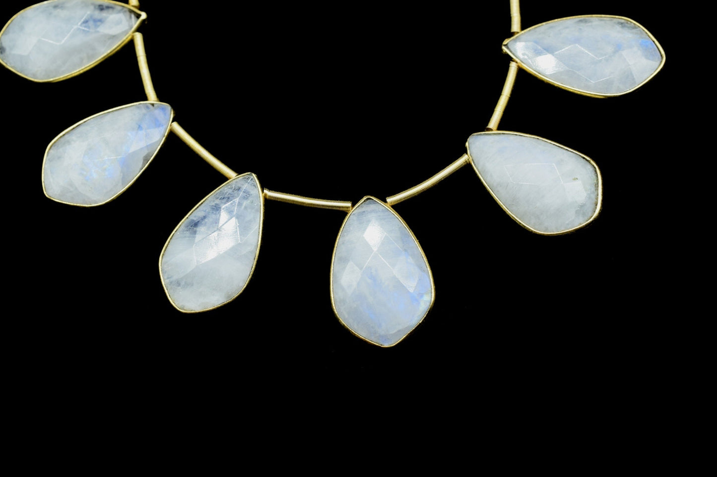 Moonstone 12x20mm Gold plated Bezel,Moonstone  Charms Pendant ,Moonstone Pendant Making Jewelry Supplies,Natural Gemstone pendant,