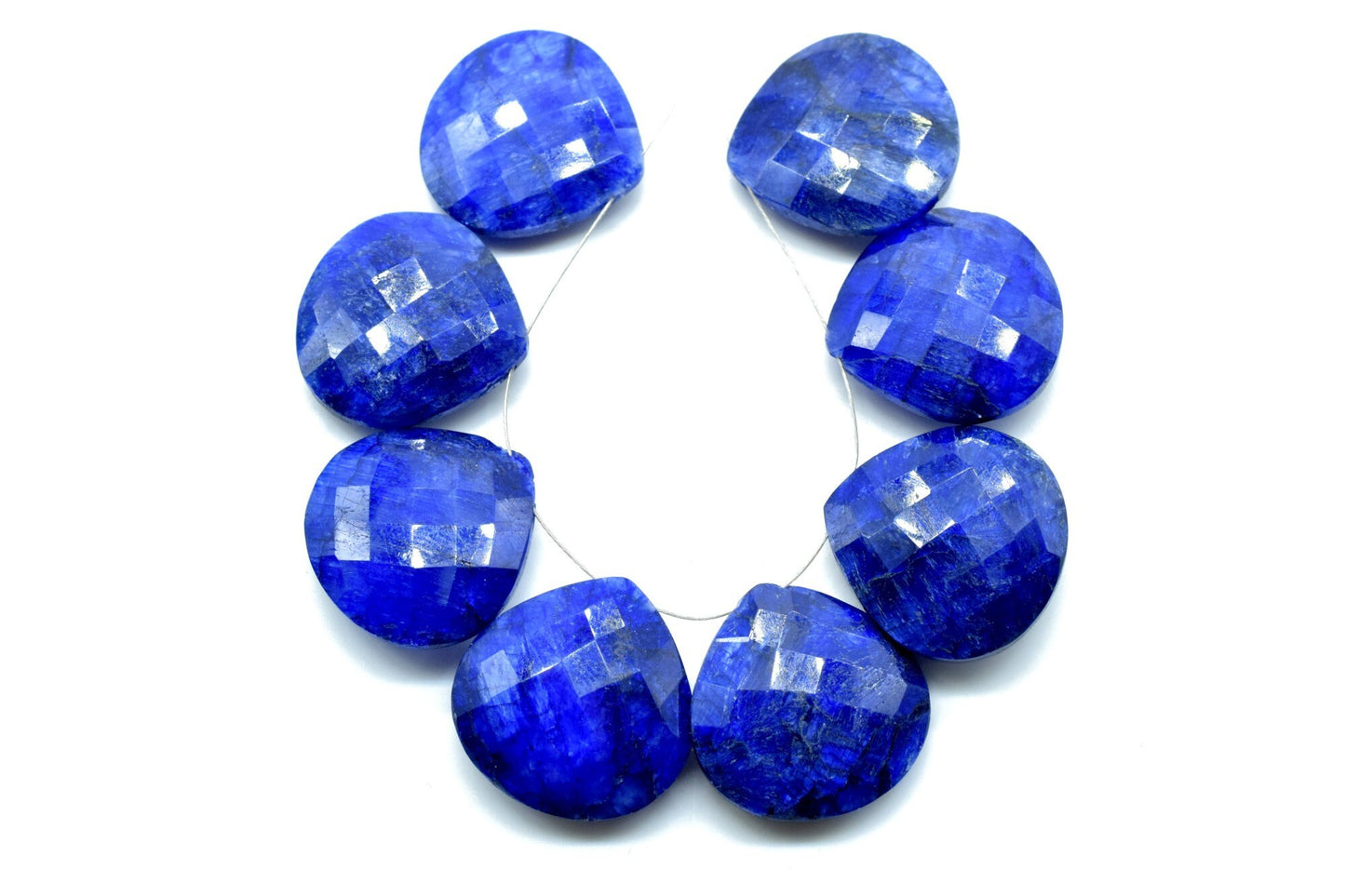 Blue Sapphire Heart Shape 20mm Briolettes,Sapphire drilled Briolette,Super Finest Quality briolette,Natural Sapphire briolette,Sapphire bead