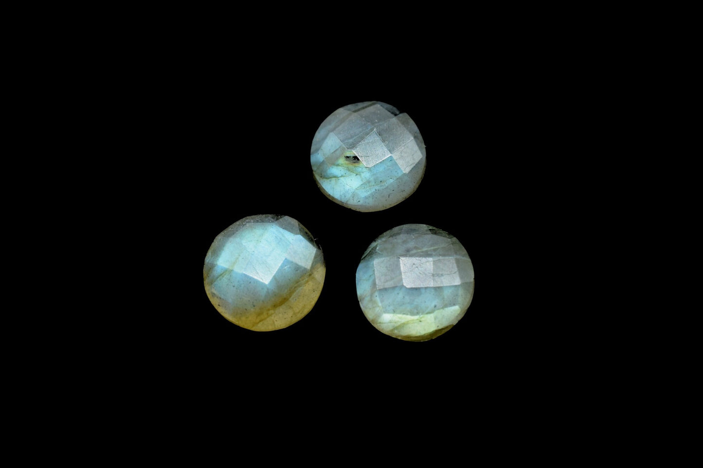 Labradorite Coin Shape Faceted Beads,Labradorite Coin Shape Briolettes,10mm Round Briolettes,Round Faceted Beads,jewelry Making Beads,Gift