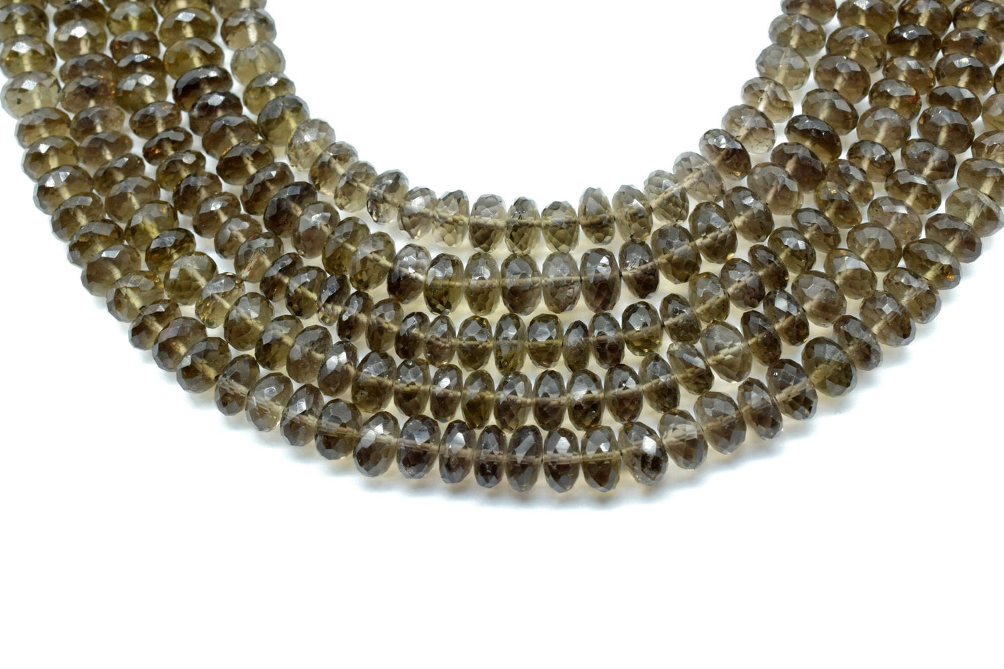 1 Strand Bear Quartz Beads,Rondelle Shape Faceted Beads,6 Inches 7mm To 8.5mm Approx Size Gemstone Beads, Bear Quartz faceted rondelle beads