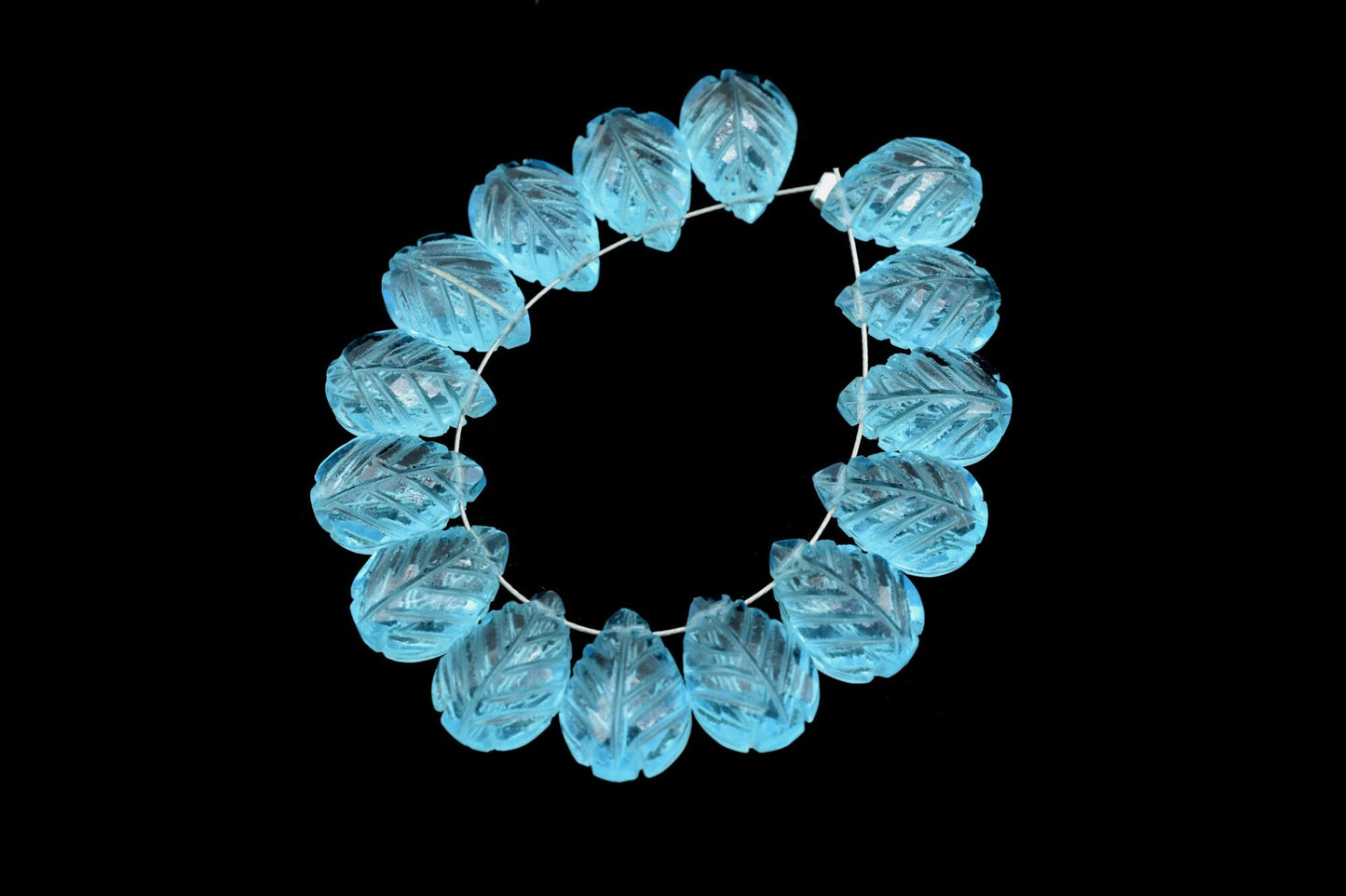 Sky Topaz Carved Leaves Briolettes,9x13mm carving Pear Shape,Carved Leaf Shape Beads,hand carving Teardrop Beads,Sky Topaz Briolettes,Beads