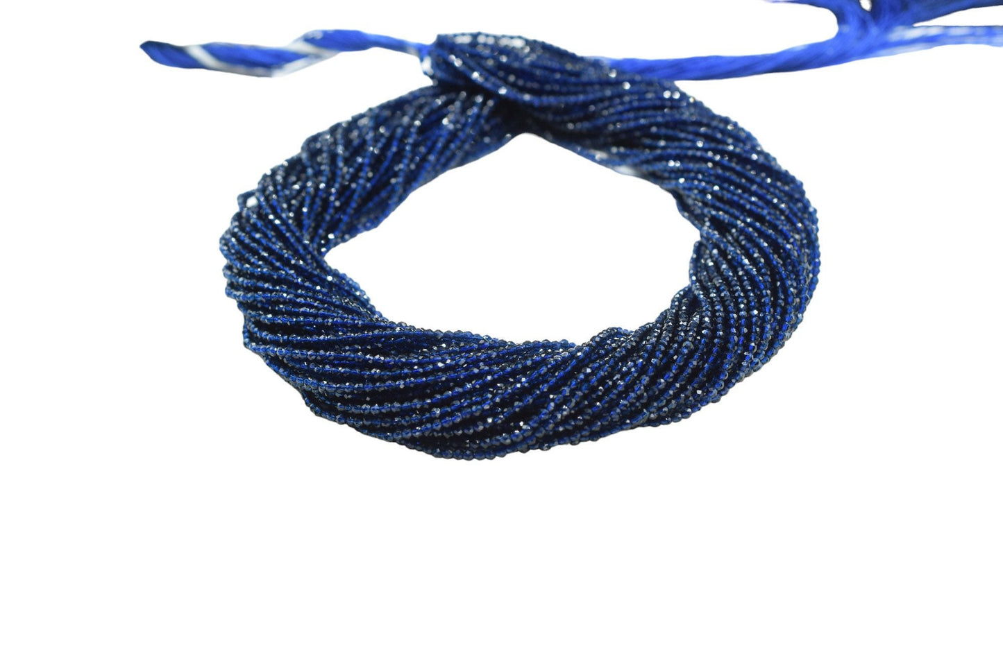 Blue Sapphire Facedted Beads/Beads Strand/Jewerly Making Beads/2mm Blue Sapphire Beads/Loose Gemstone Beads/Rondelle Beads/Gift