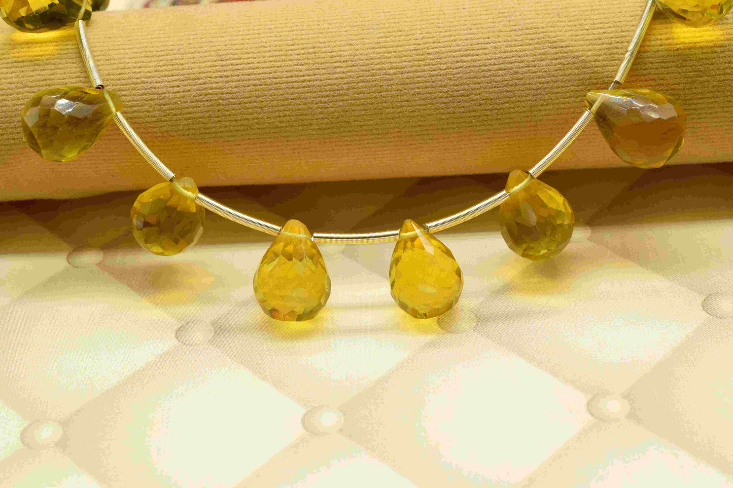 Citrine Drop 10x14mm Faceted Briolette,Teardrop Shape Briolette,Yellow Color Citrine Drop,Citrine Faceted Drop Shape Briolettes jewelry,Gift