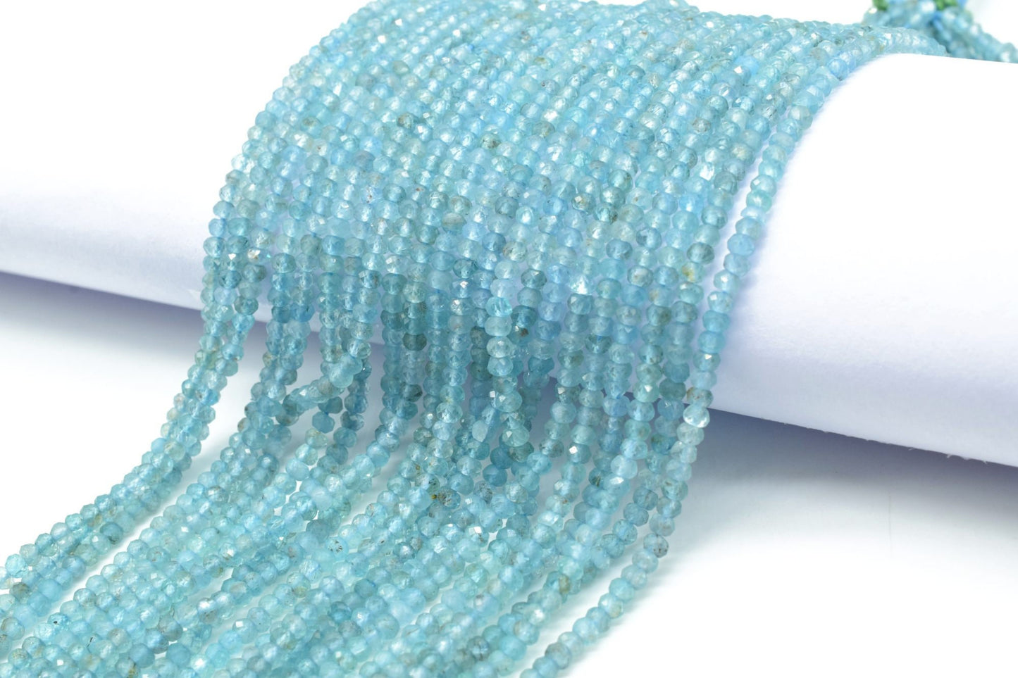 3mm Apatite Beads,Rondelle Faceted Beads,AAA Quality beads,Jewelry Making beads,Semi Precious Beads,sky blue Apatite beads,13'' beads strand
